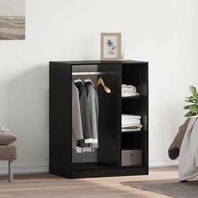 vidaXL Ντουλάπι με ράφι Μαύρη δρυς 77 x 48 x 102 cm Επεξεργασμένο ξύλο