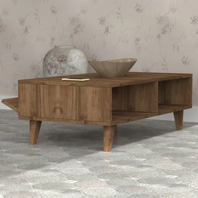 Τραπεζάκι σαλονιού Aster καρυδί 120x56x40εκ