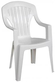 TROPEA Πολυθρόνα Στοιβαζόμενη Πλαστική Άσπρη 58x57x89cm Ε311,1