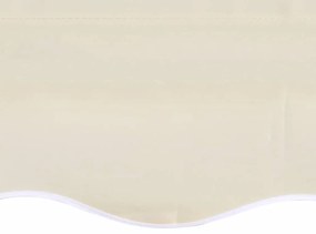 vidaXL Τεντόπανο Κρεμ 6 x 3 μ. Καραβόπανο (Χωρίς Πλαίσιο)