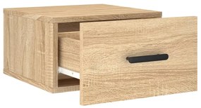 vidaXL Κομοδίνα Επιτοίχια Sonoma Δρυς 35 x 35 x 20 εκ.