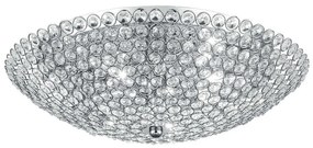 Φωτιστικό Οροφής - Πλαφονιέρα Planet I-PLANET/PL45 6xG9 Φ45cm 15cm Chrome Luce Ambiente Design Crystal, Metal