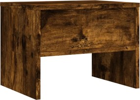 vidaXL Κομοδίνα 2 Τεμ. Καπνιστή Δρυς 40x30x30 εκ. από Επεξεργ. Ξύλο