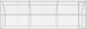 vidaXL Κλουβί Σκύλου 3 pcs Ασημί 6 x 2 x 2 m Γαλβανισμένος χάλυβας