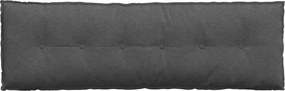 vidaXL Μαξιλάρι Πλάτης Σκούρο Γκρι 160 x 50 x 19 cm
