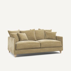 Πτυσσόμενος καναπές από βελούδο stonewashed, Lazare