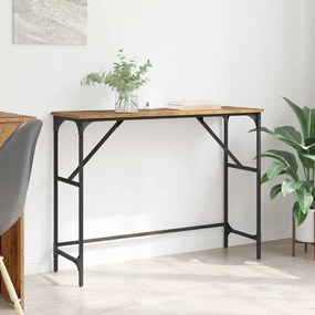 vidaXL Τραπέζι κονσόλας Παλιό ξύλο 100 x 32 x 75 εκ Επεξεργασμένο ξύλο