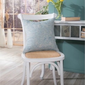 Μαξιλάρι Διακοσμητικό (Με Γέμιση) Anzio 08 Blue Teoran 43X43 Cotton-Polyester