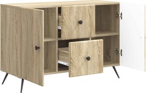 vidaXL Πλαϊνό γραφείο με συρτάρι Sonoma Δρυς 89 x 34,5 x 60 εκ.