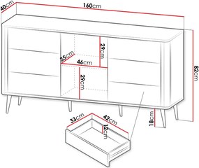 Μπουφές Marly Reg III-Mauro