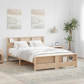 vidaXL Σκελετός Κρεβατιού Καφέ 160 x 200 cm Μασίφ ξύλο πεύκου