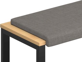 vidaXL Μαξιλάρι πάγκου Ύφασμα Taupe Βάθος 35 εκ.
