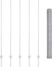 vidaXL Εξαγωνική Φράχτη με Στύλο 10 x 1,6 m Γαλβανισμένος Χάλυβας