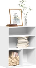 vidaXL Βιβλιοθήκη με 5 Ράφια Λευκή 60x30x71,5 εκ. Επεξεργασμένο Ξύλο