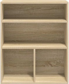 vidaXL Βιβλιοθήκη Χρώμα Sonoma Δρυς 60x30x71,5 εκ. από Μοριοσανίδα
