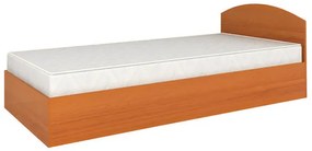 Κρεβάτι μονό με αποθηκευτικό χώρο + στρώμα, Molly,  καρυδιά , 82x190cm – GRA088