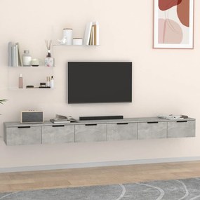 Ντουλάπια Τοίχου 2 τεμ. Γκρι Σκυρ. 102x30x32 εκ. Επεξ. Ξύλο 3115903