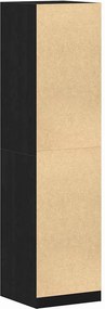 vidaXL Ντουλάπι με ράφι Μαύρη Οξυά 50 x 50 x 200 cm Επεξεργασμένο ξύλο