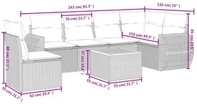 ΣΑΛΟΝΙ ΚΗΠΟΥ ΣΕΤ 7 ΤΕΜ. ΜΠΕΖ ΣΥΝΘΕΤΙΚΟ ΡΑΤΑΝ ΜΕ ΜΑΞΙΛΑΡΙΑ 3257361