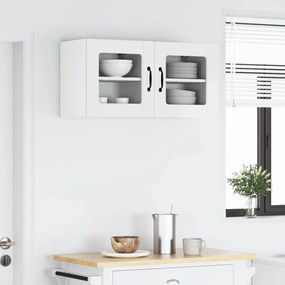 vidaXL Ραφιέρα τοίχου PORTO 2 pcs Υψηλής γυαλάδας λευκό