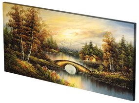 Πίνακας Σε Καμβά LH59 115x55cm Multi Οριζόντιοι Canvas