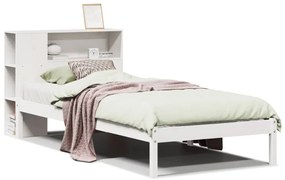 vidaXL Κρεβάτι Βιβλιοθήκη Χωρίς Στρώμα 100x200 εκ. Μασίφ Ξύλο Πεύκο