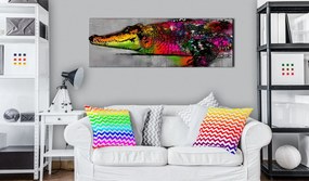 Πίνακας - Colourful Alligator 120x40