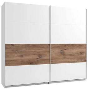 Ντουλάπα Masilia 245 H217 Λευκό - Flagstaff - Λευκό Γυαλιστερό 245x61x217 εκ. 245x61x217 εκ.