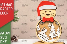 Σετ των 3 Intra απο ξύλο plywood 3mm-4mm πάχος Τρισδιάστατο χριστουγεννιάτικο μελόψωμο κοπής με λέιζερ Δίασταση 15x15 cm INTRAFABR-105995999