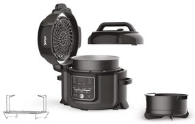 Πολυμάγειρας Ninja OP300EU, 1460W, 6L, TenderCrisp, 7in1, Χωρίς BPA, Αντικολλητική κεραμική επίστρωση, Μαύρο