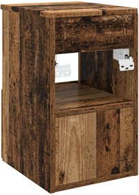 vidaXL Ντουλάπι Μπάνιου Παλαιωμένο ξύλο 30 x 41 x 50 εκ.