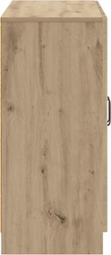 vidaXL Πλαϊνό γραφείο Artisan Δρυς 89 x 34,5 x 77 εκ.