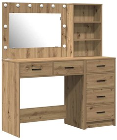 vidaXL Τραπέζι περιποίησης Καφέ 78.5 x 41 x 135 εκ Επεξεργασμένο ξύλο