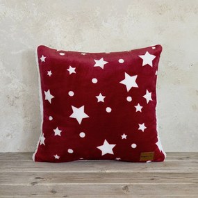 Μαξιλάρι Διακοσμητικό (Με Γέμιση) Χριστουγεννιάτικο Xmas Stars Red-White Nima 45X45
