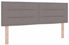vidaXL Κεφαλάρι Ρυθμιζόμενο Ύψος με κεφαλάρι Taupe 160 cm ύφασμα