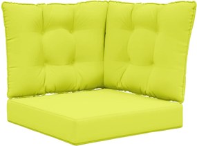 vidaXL Μαξιλάρι Καναπέ Εξωτερικού Χώρου 3 pcs Πράσινο Πολυεστέρας