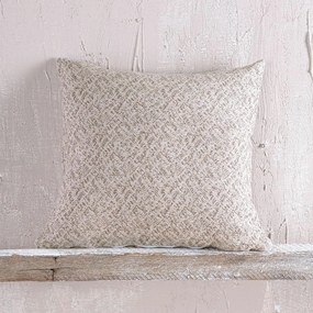 Μαξιλαροθήκη Διακοσμητική Fabio Beige Ρυθμός 40Χ40 Cotton-Polyester