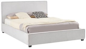 Κρεβάτι διπλό Bedka ύφασμα γκρι 160x200εκ