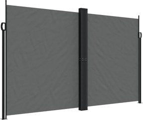 vidaXL Σκίαστρο Πλαϊνό Συρόμενο Ανθρακί 200 x 1200 εκ.