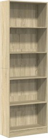 vidaXL Βιβλιοθήκη Sonoma Δρυς 60x24x176 εκ. από Επεξεργασμένο Ξύλο