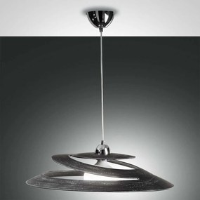 Φωτιστικό Οροφής Aragon 3357-40-349 Antique Black Fabas Luce Μέταλλο,Γυαλί