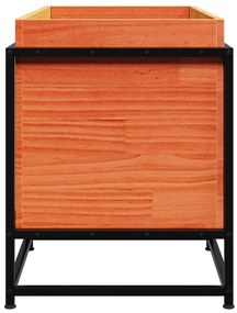 vidaXL Ζαρντινιέρα Καφέ Κεριού 80x40x50 εκ. από Μασίφ Ξύλο Πεύκου