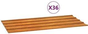 vidaXL Πάνελ Οροφής 12 τεμ. Σκουριασμ. 80x44εκ Ατσάλι Σκληρ. στον Αέρα