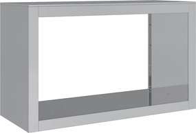 vidaXL Ράφι Καυσόξυλων 100x40x60 εκ. Γαλβανιζέ Ατσάλι