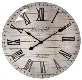Ρολόι Τοίχου 50,6cm Beige ROL508 Espiel Πολυρεσίνη