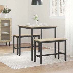 vidaXL Τραπεζαρίες 70 x 70 x 75 cm Επεξεργασμένο Ξύλο Sonoma Δρυς