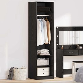 vidaXL Ντουλάπι με ράφι Μαύρη Οξυά 50 x 50 x 200 cm Επεξεργασμένο ξύλο