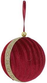 Χριστουγεννιάτικη Μπάλα Glam 020817 10x10x10cm Red-Gold