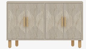 Μπουφές Τραβερτίνη ROGER 120x29,6x73,6