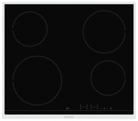 Gorenje ECT641BX-730604 Εστία Κεραμική Με Ανοξείδωτο Πλαίσιο Μαύρη Με 4 Εστίες 60,0 cm